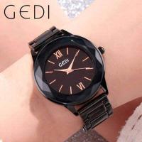 ราคา GEDI 81006 นาฬิกาผู้หญิงนาฬิกาข้อมือผู้หญิง นาฬิกาลำลองผู้หญิง กันน้ำ สายแสตนเลส แท้100 ตั้งเวลาไทยพร้อมใช้งาน (11273944919)