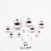 ราคา ลูกปัดเงินแท้ 92 5 ขนาด 2 14 มิล เม็ดบีทเงินแท้ ทรงกลม ไม่มีลวดลาย สำหรับสร้อยคอ สร้อยข้อมือ สร้อยข้อเท้า (16279244248)