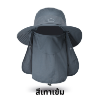 ราคา หมวกกันแดด 360 องศา หมวกคลุมกันแดด กันร้อน แยกชิ้นได้ (17304601737)