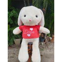 ราคา กระต่าย กระต่ายตัวใหญ่ ขนาด 1 เมตร งานปักสวยๆ น่ารัก น่ากอด ผ้านุ่มมาก สินค้าผลิตในไทย พร้อมส่ง (10071967827)