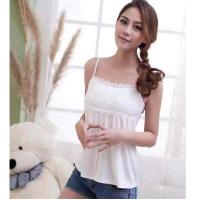 ราคา Ninamee สายเดี่ยวลูกไม้ อก 30 40 ลูกไม้แถบใหญ่ ชายปล่อยระบาย เอวฟรี26 40 เสื้อสายเดี่ยวลูกไม้ เสื้อสายเดี่ยวไม่รัด (7614328095)