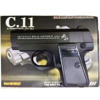ราคา BELLTOY ปืนของเล่น อัดลมสั้นเหล็ก ไม่มีกล่อง แถมลูกให้ 800 นัด Airsoft Gun รุ่น C 11 (14906824769)