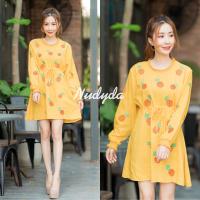 ราคา เดรสปักผ้าสปันปักลายสับปะรด เสื้อปัก เดรสปัก งานปัก สดใส แต่งโชคคอ เหมาะกับซัมเมอร์สุด เดรสปัก งานปัก ผ้านิ่มใส่สบาย ขนาดตามภาพเลยค่า (16456185263)
