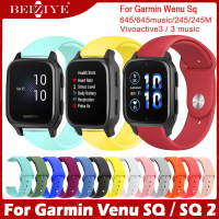 ราคา สายซิลิโคน สำหรับนาฬิกาข้อมือ for Garmin Venu Sq Sq 2 Smartwatch Strap Garmin Forerunner 645 245 245M Vivoactive 3 Music สาย ซิลิโคน Vivomove HR Smart Watch สายนาฬิกา Sport silico (1658566439)