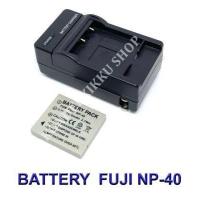 ราคา FNP 40 FNP40 NP 40 NP40 แบตเตอรี่ แท่นชาร์จ แบตเตอรี่พร้อมแท่นชาร์จสำหรับกล้องฟูจิ Battery Charger Battery and Charger For Fujifilm FinePix F610 Zoom F650 F700 F710 F (14985419319)