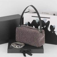 ราคา 2022ฤดูร้อนร้อน Aw Alexander Wang กระเป๋าเพชรเต็มเพชรคริสตัลกระเป๋าสะพาย C Rossbody แบบพกพาใต้วงแขนกระเป๋าสี่เหลี่ยมเล็กๆสำหรับผู้หญิง (16637845656)