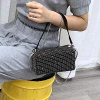 ราคา 2022ฤดูร้อนร้อน Aw Alexander Wang กระเป๋าเพชรเต็มเพชรคริสตัลกระเป๋าสะพาย C Rossbody แบบพกพาใต้วงแขนกระเป๋าสี่เหลี่ยมเล็กๆสำหรับผู้หญิง (16637845630)
