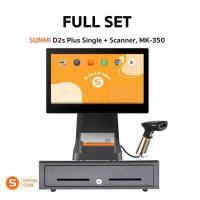 ราคา SUNMI D2splus Single เครื่องคิดเงิน พร้อมระบบขายหน้าร้าน ฟรีไม่มีรายเดือน (18957677565)