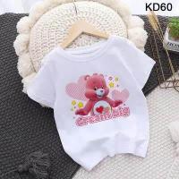 ราคา Care Bears Pattern เสื้อยืดเด็กผู้หญิงน่ารักการ์ตูนแขนสั้นเสื้อยืดเด็กผู้หญิง Top Tees Care Bears Clothing (15825517068)
