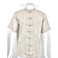 ราคา เสื้อผ้าฝ้าย ผ้าพื้นเมือง หนังกบ คอจีน กระดุมจีน กระเป๋าเฉียง แขนสั้น (4007656226)