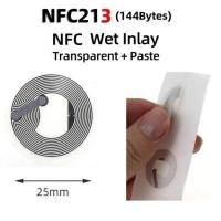 ราคา ฉลากสติกเกอร์ NFC ขนาด 25mm NFC TAG Sticker 13 56MHz ISO14443A NTAG 213 NFC StickerUniversal Lable RFID Tag for all NFC (17632916750)