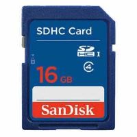 ราคา พร้อมส่ง SanDisk 16GB Class 4 SD Card SDHC Standard Flash Memory Card sd การ์ดกล้อง รุ่นเก่า (16211100172)