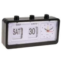 ราคา Dolity Retro Fashion Flip Clockนาฬิกาดิจิตอลวันพลิกแสดงเวลาวันที่ ดำ ขาว (3478110445)