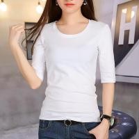ราคา เสื้อแขนระดับศอกผ้าโมดัลสีดำเสื้อตัวในแขนสามส่วนผู้หญิงเสื้อยืดแขนห้าส่วนผู้หญิงแบบใหม่ฤดูใบไม้ผลิและฤดูใบไม้ร่วงปี2023 (11696076360)