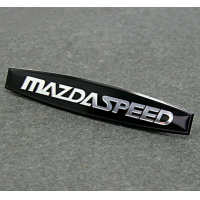 ราคา เพจโลโก้ งานอลูมิเนียม มาสด้า สปีด สีดำ Car Side Sticker Decals Fender Emblem Badge MAZDA SPEED Logo For MAZDA 3 5 6 MS (6084654996)