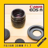 ราคา Fujian 35 mm f1 7 สำหรับกล้อง Mirrorless FUJI OLYMPUS SONY PANASONIC CANON NIKON เลนส์หลังละลาย โบเก้หมุนวน เลนส์มือหมุน เลนส์ หน้าชัดหลังเบลอ เลน (790398338)