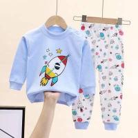 ราคา พร้อมส่งในไทย ชุดนอนเด็ก ชุดกันหนาวเด็ก เสื้อแขนยาว กางเกงขายาว ผ้า cotton เนื้อผ้านุ่มใส่สบายตัว ไม่ระคายผิว ลายน่ารักตรงปก size 73 140 (16402340780)