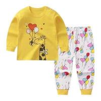 ราคา พร้อมส่งในไทย ชุดนอนเด็ก ชุดกันหนาวเด็ก เสื้อแขนยาว กางเกงขายาว ผ้า cotton เนื้อผ้านุ่มใส่สบายตัว ไม่ระคายผิว ลายน่ารักตรงปก size 73 140 (16142592858)