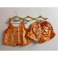 ราคา ชุดมัดย้อม สายเดี่ยวขาสั้น ชุดเซตเสื้อกางเกงมัดย้อม (10168528438)