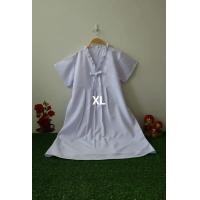 ราคา ชุดคลุมท้องพยาบาลสีขาว ชุดคลุมท้องผู้ช่วยพยาบาลสีเหลือง ชุดคลุมท้องไซส์ใหญ่อก44 50นิ้ว ใส่ถึงคลอดค่ะ (17519479010)