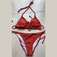 ราคา ชุดว่ายน้ำแบบผูกคอโชว์แผ่นหลังเซ็กซี่ ชุดบิกินี่วินเทจแฟชั่นผูกเอว2ชิ้น ทูพีชใส่สบายเอวสูงเข้ารูปพร้อมส่งทั่วไทย (16031800756)