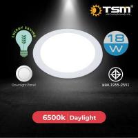 ราคา โคมไฟดาวน์ไลท์ LED Downlight Panel ฝังฝ้า ติดฝ้าเพดาน ดาวไลท์ แบบบาง กลม แสงขาวDaylight 6500K แบบกลม (18199784444)