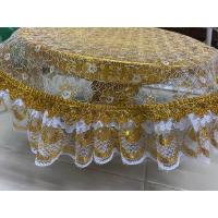 ราคา ผ้ารองพาน ผ้ารองพานสินสอด ผ้าห่อสินสอด ผ้าปูสินสอด ผ้ารองพานขันโตก ผ้ารองฐานพระ ผ้ารองวัตถุมงคล ผ้ารองขันโตก ผ้ารองพานขันโตก ผ้าลูกไม้ลายดอกมะลิขาวดิ้นทอง (15549090994)