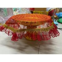 ราคา ผ้ารองพาน ผ้ารองพานสินสอด ผ้าห่อสินสอด ผ้าปูสินสอด ผ้ารองพานขันโตก ผ้ารองฐานพระ ผ้ารองวัตถุมงคล ผ้ารองขันโตก ผ้ารองพานขันโตก ผ้าลูกไม้ลายดอกมะลิขาวดิ้นทอง (15549090943)