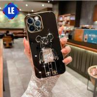 ราคา เคสสำหรับ Realme Narzo 50A Prime Realme Narzo 50i Prime Realme Narzo 50i Realme Narzo 50A Realme Narzo 50ตัวชุบโลหะหรูหรา Pearl Bear Soft TPU ที่วางโทรศัพท์แบบพับได้ (17033189604)