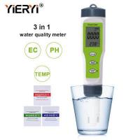 ราคา Yieryi 3 In 1ตัวทดสอบคุณภาพPH EC TEMPเครื่องวัดความเป็นกรดสำหรับสระว่ายน้ำน้ำดื่มแบบพกพาปากกา (434145020)
