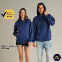 ราคา Mc Jeans เสื้อกันหนาว ฮู้ดดี้ Unisex สีกรมท่า สีเทา MJHP178 (17388186529)