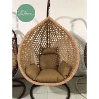 ราคา ชิงช้ารังนก Size L ราคาโรงงาน กระเช้าชิงช้าหวายเทียม เก้าอี้หวายรังนก ตกแต่งบ้าน สวน แถมฟรี เบาะรองนั่งพร้อมหมอน ครบ (17107677500)