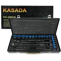 ราคา ชุดบล็อก ยูโร ชุดบล็อกดำ ชุดบล็อกลม 1 2 4หุน ชุดบล็อก 24ชิ้น ชุดบล็อกดำ 24ชิ้น KASADA (516840523)