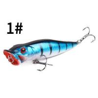 ราคา ล่อตกปลาPopperหล่อเบ็ดเดียว 12 5 กรัม 9 เซนติเมตรตา 3Dพลาสติกฮาร์ดเหยื่อ (1189092834)