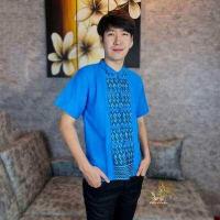ราคา เสื้อพื้นเมืองชาย ลายขอพระราชทานกระดุมจีน (17452820947)