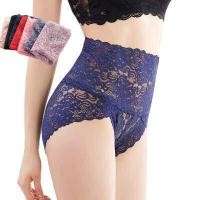 ราคา M 3XLกางเกงในลูกไม้สำหรับผู้หญิงขนาดXXLพลัสเอวสูงกางเกงในจีสตริงซีทรูชุดชั้นในกางเกงสุภาพสตรีขนาดใหญ่สีชมพูสีดำ (4667348598)