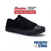 ราคา Bata บาจา Online Exclusive ยี่ห้อ North Star รองเท้าผ้าใบ รองเท้าลำลอง แบบผูกเชือก ผ้าใบแฟชั่น Sneakers ใส่สบาย สำหรับผู้ชาย รุ่น AKITO สีดำ 8206043 (16956609825)