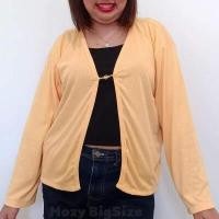 ราคา เสื้อคลุมคนอ้วน เสื้อแหวกอก เสื้อโชว์อก เสื้อเซ็กซี่ เสื้อกันหนาวไซส์ใหญ่ BIG SIZE อก 52 ยืดได้ 54 ผ้ายืด ใส่สบาย (11760988290)