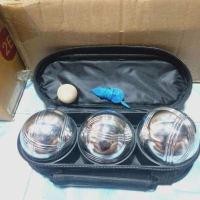 ราคา เปตอง 3 ลูก พร้อมกระเป๋า มีกระเป๋าแยกขาย Boule ball เลือกลายได้ ลูกเปตอง ขนาด 750 780 กรัม เหล็กแท้ ของแท้ (15903568056)