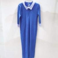 ราคา Miyake ชุดเดรสอัดพลีทคอปกแขนสามส่วน สไตล์เกาหลี (15332633644)