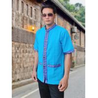 ราคา เสื้อพื้นเมืองผู้ชายภูไทแขนสั้น (19036487211)