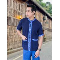 ราคา เสื้อพื้นเมืองผู้ชายภูไทแขนสั้น (19036487192)