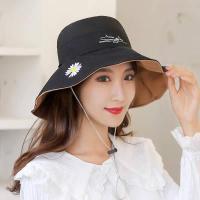 ราคา หมวกบัคเก็ต 2 ด้าน หมวกกันแดด หมวกปีกกว้าง มีสาย หมวกแฟชั่น หมวกปีกรอบ หมวก 2 ด้าน หมวกมีสายรัดคาง งานปัก มี 7 สี พร้อมส่ง (13392320685)
