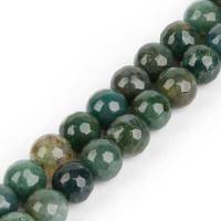 ราคา Facetedธรรมชาติลูกปัดหิน4 6 8 10MM Moss Agateลูกปัดสำหรับเครื่องประดับทำกำไลDIYสร้อยคอต่างหู (5961768884)