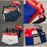 ราคา พร้องส่ง กางเกงในSupreme กางเกงในชาย Supreme ทรงเบอร์เซอร์Trunk ผ้าcotton ผ้าดี ใส่สบาย (16635127019)