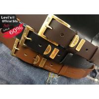 ราคา เข็ดขัดผู้ชาย เข็มขัดลีวายส์ ของแถม หัวทองและหัวเงิน เข็มขัดหนังแท้ ๆทั้งเส้นLevi s L2 (491398739)