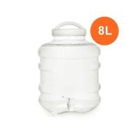 ราคา ถังน้ำดื่มพลาสติก 8 ลิตร PETเกรด A มีก๊อกพร้อมหูหิ้ว ลิตร สีใส X (18144246777)
