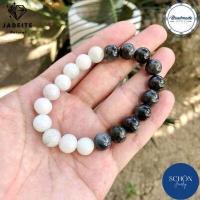 ราคา ข้อมือหยก กำไลหยก หยินหยาง 10 5 มิล หยกพม่าแท้ หยกดำ หยกขาว หยกพม่า หยกเนื้อแข็ง หยกเสริมโชค กำไลหยกแท้ หยกมงคล Jadeite (17241731792)