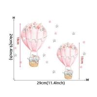 ราคา เล็กๆน่ารักส่องสว่างสติ๊กเกอร์ติดผนังตุ๊กตาหมีบนดวงจันทร์ดาวเรืองแสงในที่มืดสติ๊กเกอร์ติดผนังสำหรับห้องเด็กเด็กเนอสเซอรี่ตกแต่งบ้าน (15472848852)