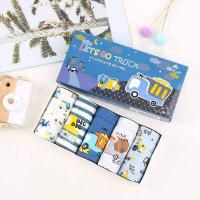 ราคา กางเกงในเด็กผ้าฝ้ายแท้คลาส A แพ็ค 5 ตัวเด็กชายลายการ์ตูนน่ารักกางเกงในเด็กกล่อง 5 ตัวอายุ 3 10 ปี (19073516678)